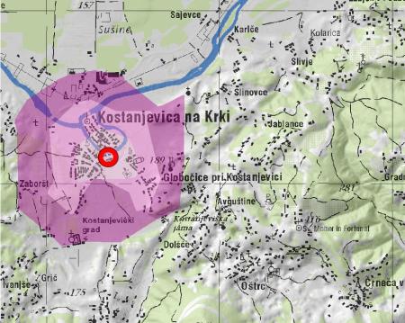 Kostanjevica_peš dostopnost