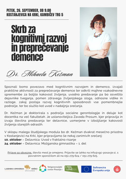 Vabilo dr. Mihela Kežman